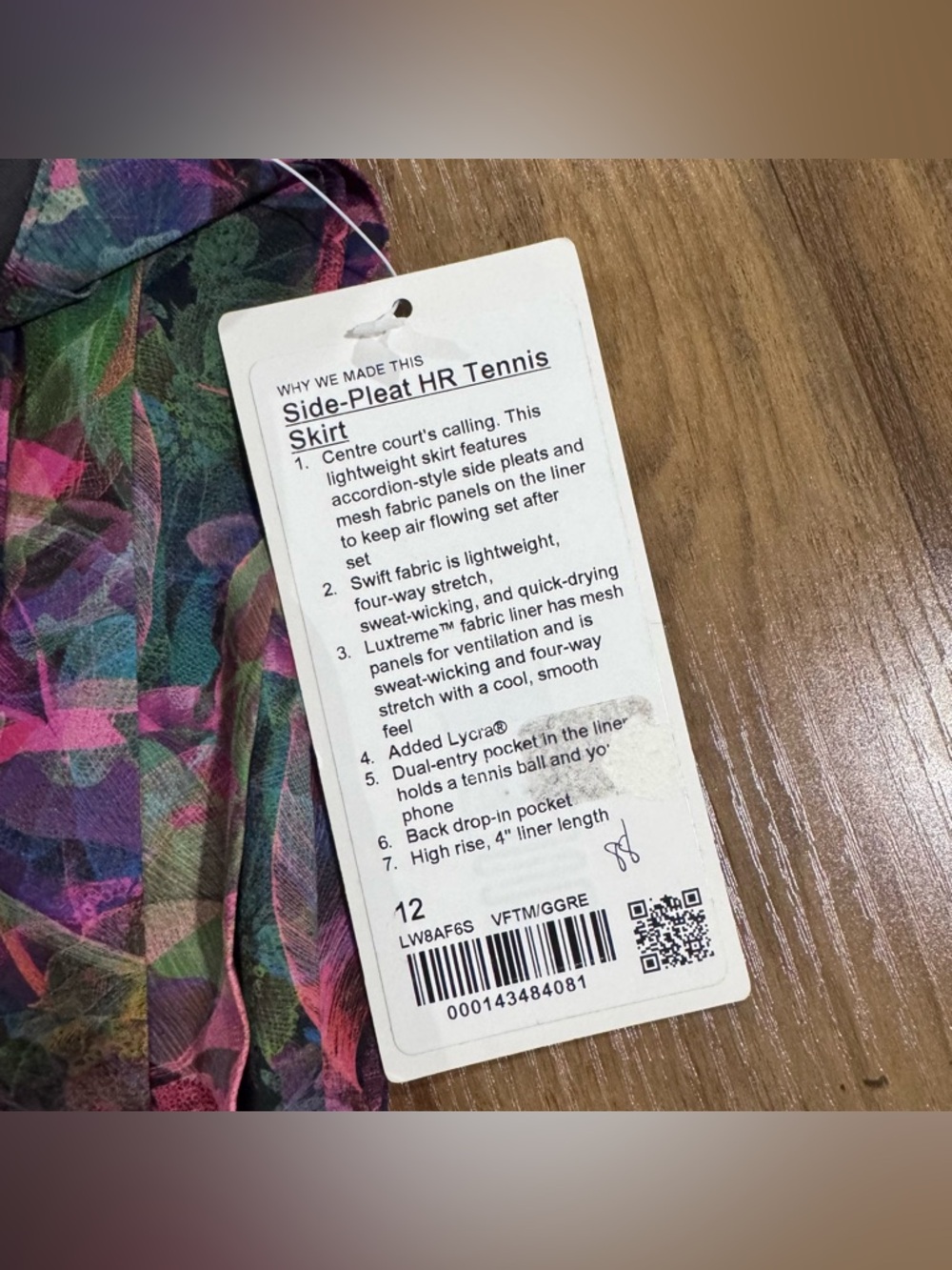 Lululemon Side-Pleat High-Rise Tennis Skirt - Picture 7 of 9